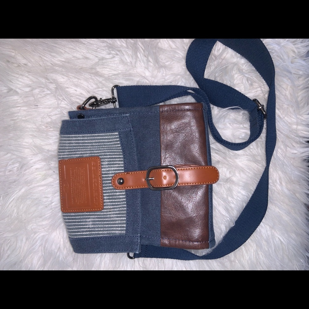 Denim satchel